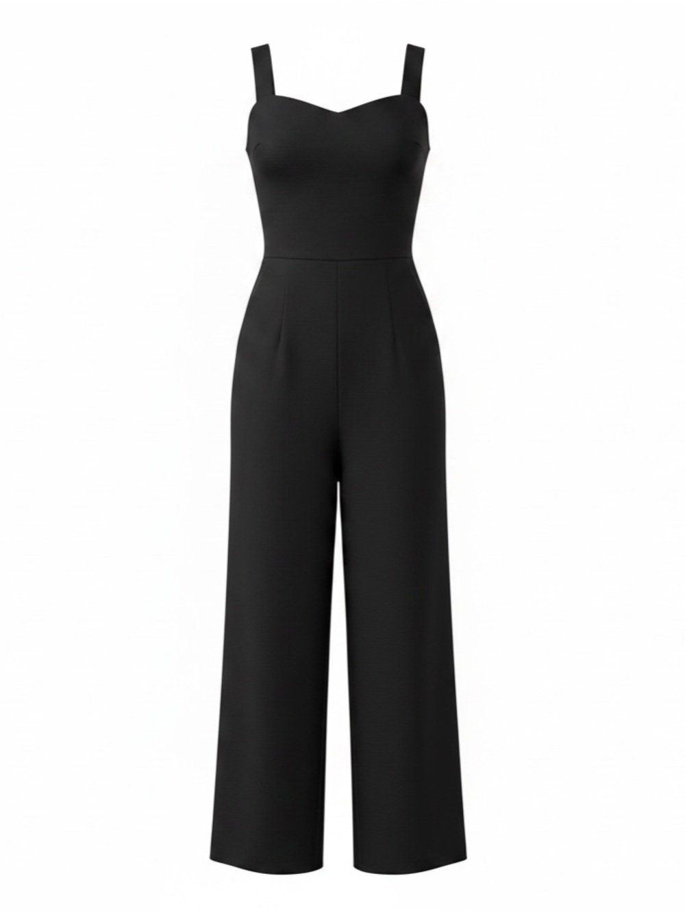 a new day Black Square-Neck Wide Leg Jumpsuit